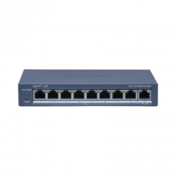 Switch PoE / Monitoreable / 8 Puertos 10/100 Mbps PoE / 1 Puerto 1000