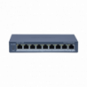 Switch PoE / Monitoreable / 8 Puertos 10/100 Mbps PoE / 1 Puerto 1000