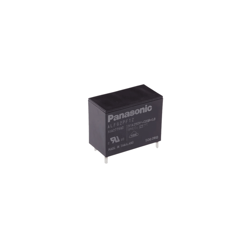 Relevador de 4 pines para tarjetas impresas Through-Hole de 12 Vcc, 31