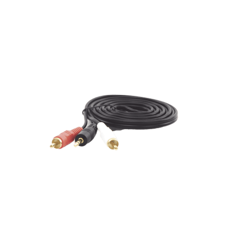 Convertidor 3.5mm Estéreo a 2 RCA Macho 1.83m  para Aplicaciones de Au