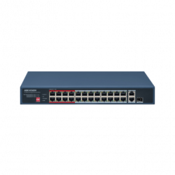 Switch PoE / No Administrable / 24 Puertos 10/100 Mbps PoE / 2 Puertos