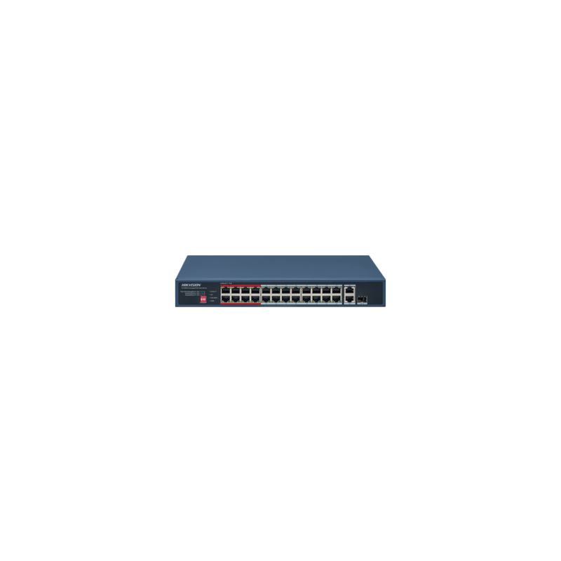 Switch PoE / No Administrable / 24 Puertos 10/100 Mbps PoE / 2 Puertos