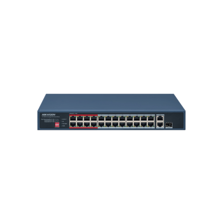 Switch PoE / No Administrable / 24 Puertos 10/100 Mbps PoE / 2 Puertos