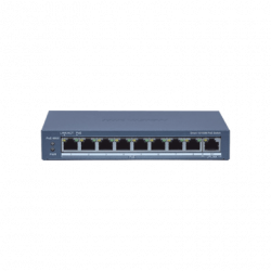 Switch Administrable PoE / 8 puertos 100 Mbps PoE / 1 puerto 1000 Mbps