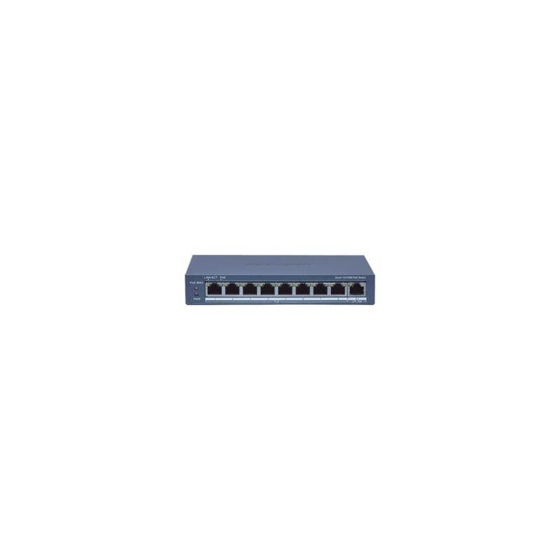Switch Administrable PoE / 8 puertos 100 Mbps PoE / 1 puerto 1000 Mbps