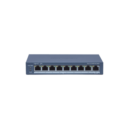 Switch Administrable PoE / 8 puertos 100 Mbps PoE / 1 puerto 1000 Mbps