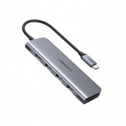 HUB USB-C Multipuertos / HDMI 4K30Hz  / 3 Puertos USB-A 3.0 / Lector T