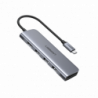 HUB USB-C Multipuertos / HDMI 4K30Hz  / 3 Puertos USB-A 3.0 / Lector T