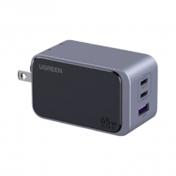 Cargador de 65W serie Nexode S  3 Puertos de Carga Rápida  2 USB-C  1