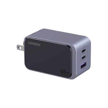 Cargador de 65W serie Nexode S  3 Puertos de Carga Rápida  2 USB-C  1