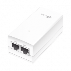 Inyector PoE Pasivo de 24V / 2 puerto 10/100/1000 Mbps / Plug and Play