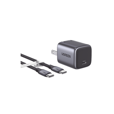Combo Cargador Nexode Mini 30W PD GaN Tech  Cable USB-C 60W  Tecnologí