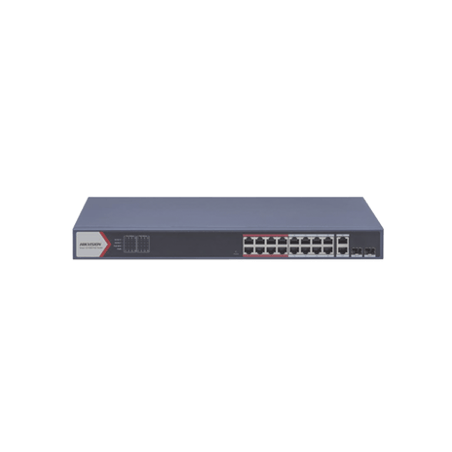 Switch PoE / Monitoreable / 16 puertos 10/100 Mbps PoE / 2 Puertos 100