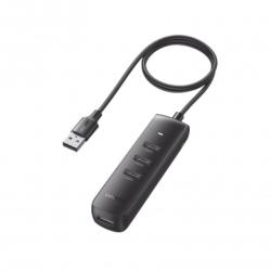 HUB USB-A Multipuertos / 4 Puertos USB 3.0 (5Gbps) / Cable de 1 Metro
