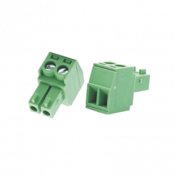 CONECTOR MACHO 3,5 MM DE PASO DE 2 TORNILLOS
