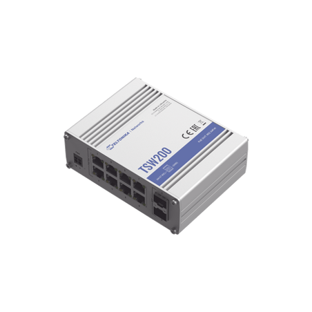 Switch Industrial No-Administrable 8 puertos Gigabit PoE 802.3af/at, 2