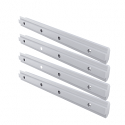 Barras de extensión de riel de aluminio
