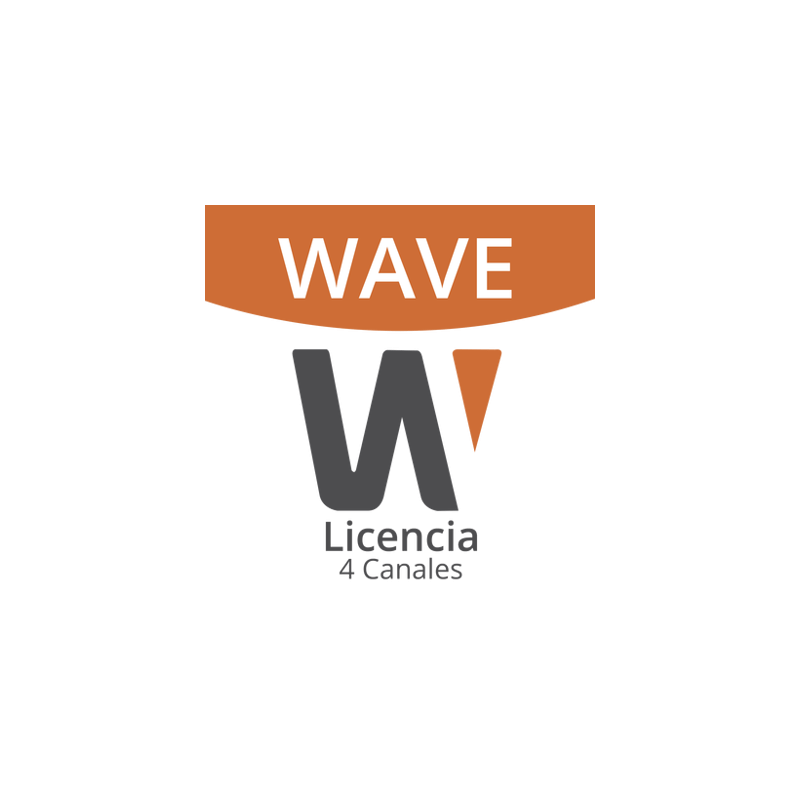 Licencia Wisenet Wave Para 4 Canales  de Grabador Hanwha
