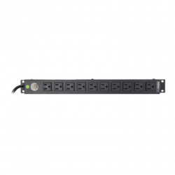 Tomacorriente Horizontal (PDU) de 10 Contactos (NEMA 5-15R) Rack 19 1U