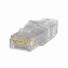 Plug RJ45 Cat6A, Para Cable UTP de Calibre 23-24 AWG, Chapado en Oro d