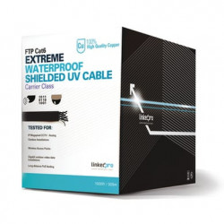 Bobina de cable de 305 Metros Cat6 CALIBRE 23 Exterior Blindado tipo F