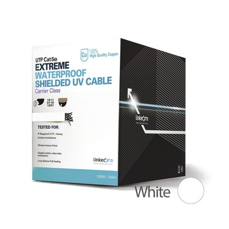 Bobina de cable de 305 m, Cat5e, para intemperie, sin blindar, color b