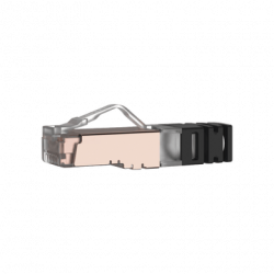 Plug RJ45 Cat6 Blindado, Para Cable Calibre 24-26 AWG, Chapado en Oro