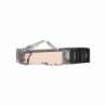 Plug RJ45 Cat6 Blindado, Para Cable Calibre 24-26 AWG, Chapado en Oro