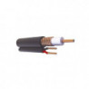 Bobina de 305 metros de Cable RG59 Siamés, Malla de Cobre y Aluminio,
