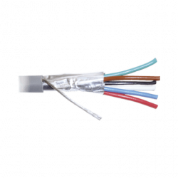 Bobina de 305 metros de cable 8 conductores, 22 AWG, tipo CMR, de colo
