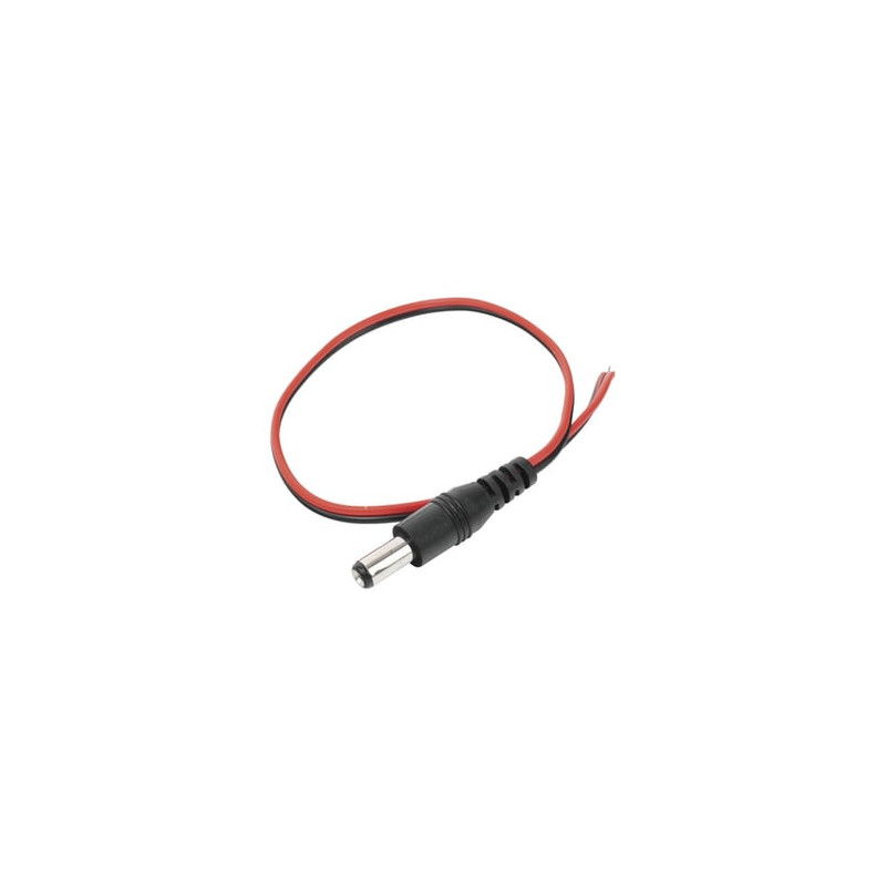 Cable con CONECTOR MACHO (Pigtail) / Alimentación para Vcc con Puntas