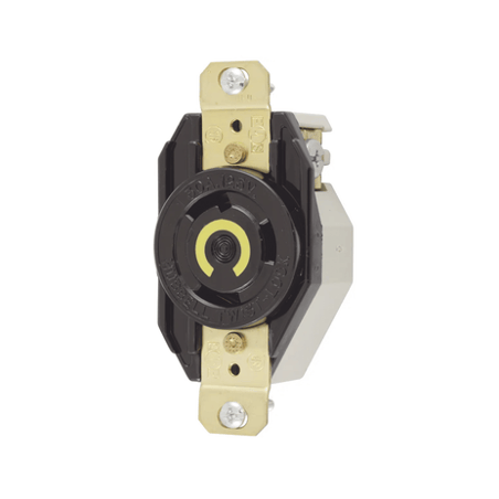 Receptáculo de Media Vuelta Industrial 30 A 125 V CA 2 Polos 3 Hilos (