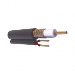 ( venta x metro ) Cable coaxial RG59 Siamés, Malla de Cobre y Aluminio