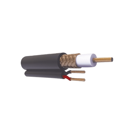 ( venta x metro ) Cable coaxial RG59 Siamés, Malla de Cobre y Aluminio