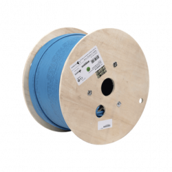 Bobina de Cable Blindado F/UTP de 4 Pares, Z-MAX, Cat6A, Soporte de Ap