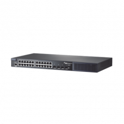 Switch PoE 802.3af/at  DirectIP Gigabit  24 puertos RJ45  4 Puertos Fi