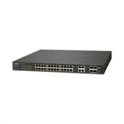 Switch Administrable L2, 24 puertos 10/100/1000T c/Ultra PoE  4 puerto