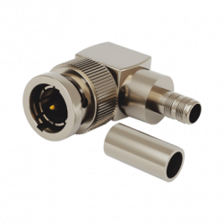 Conector BNC Macho en Ángulo Recto para 75 Ohm, Anillo Plegable para C