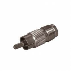 Adaptador de TNC Hembra a RCA Macho tipo Fono para Aplicaciones de Aud