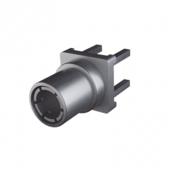 Conector Mini SMB Macho (PIN Hembra) Montaje Vertical para PCB, 75 Ohm