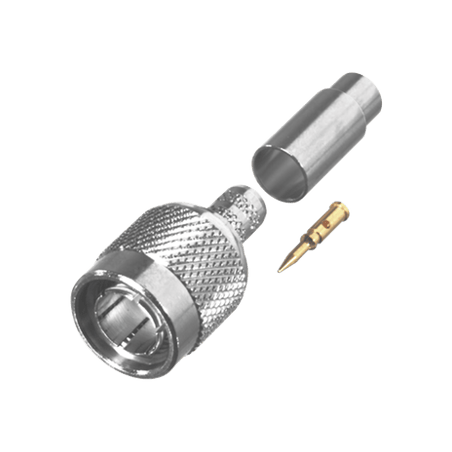 Conector TNC Macho en 75 Ohm, de Anillo Plegable para Cable RG-59/U, A