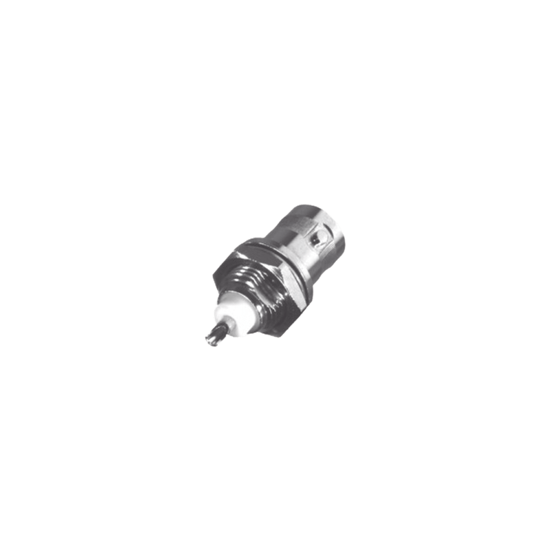 Conector BNC Hembra para Chasis, Montaje Frontal, Soldable, D-Plano, T