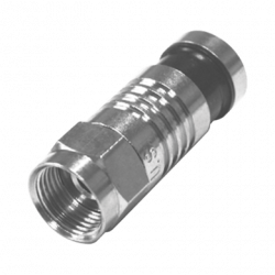 Conector F Macho Plegado Axial por Compresión para RG-59/U, Cuerpo en