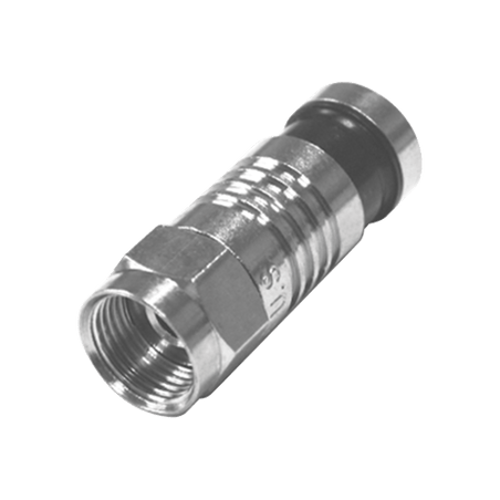 Conector F Macho Plegado Axial por Compresión para RG-59/U, Cuerpo en