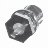 Conector F Hembra para Panel en Doble D-Plano, Borde Hexagonal, Termin