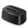 Base USB 3.0 para Disco Duro de Doble Bahía  Soporta Discos SATA de 2.