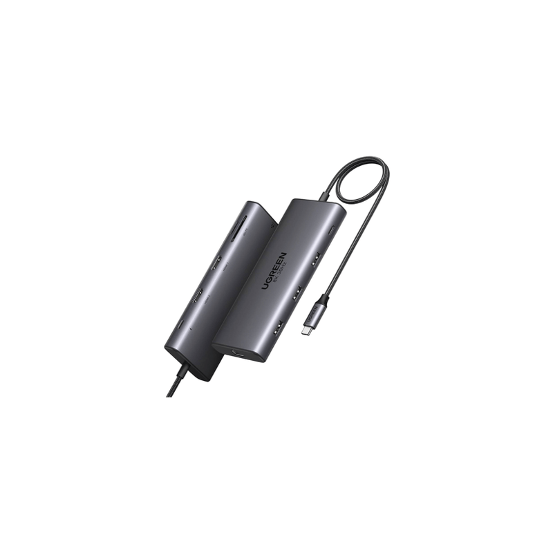 HUB USB-C (Docking Revodok Pro 210) 10 en 1  2 Puertos HDMI 8K,4K60Hz