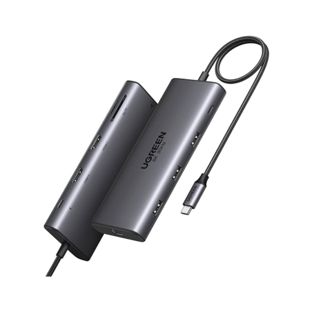 HUB USB-C (Docking Revodok Pro 210) 10 en 1  2 Puertos HDMI 8K,4K60Hz