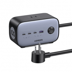 Cargador de Escritorio y Tomacorriente Múltiple  3 Puertos USB-C  1 Pu