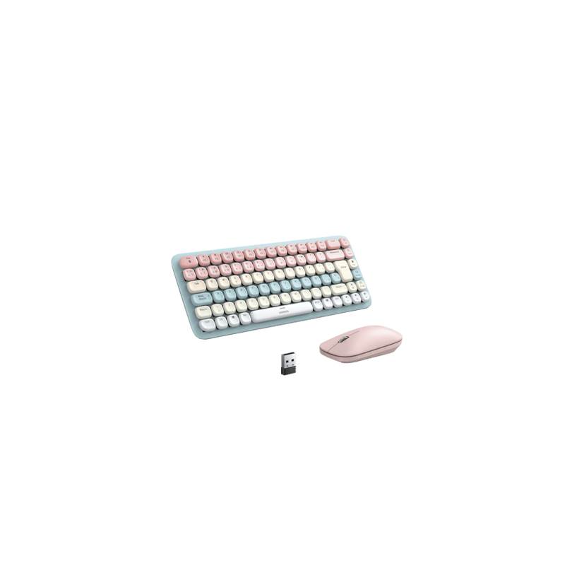 Paquete de Teclado y Mouse  85 teclas en Español  Bluetooth y 2.4GHz